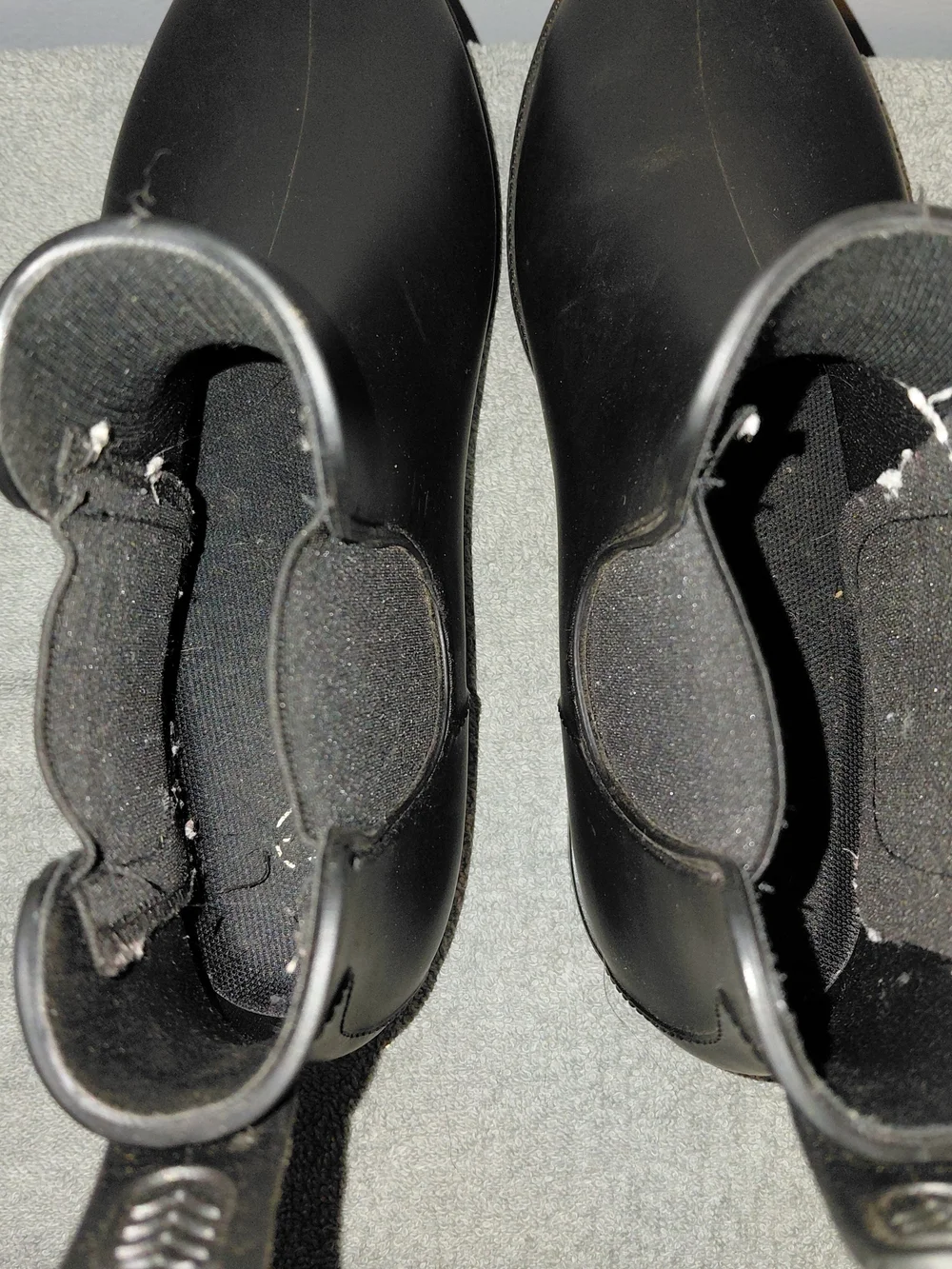 Women's Black Ankle Muck / Rain Boots - Sleek Waterproof Slip-On